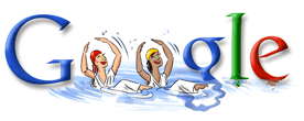 Google Doodle VIII celebrates the 2004 Summer Olympics in Athens