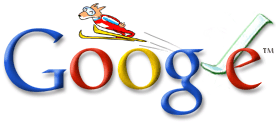 Doodle V celebrates the 2002 Winter Olympics