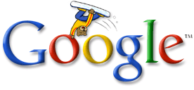 Doodle V celebrates the 2002 Winter Olympics